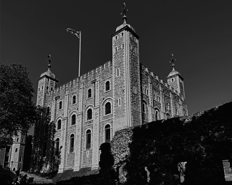 ToL White Tower Exterior Landscape monochrome