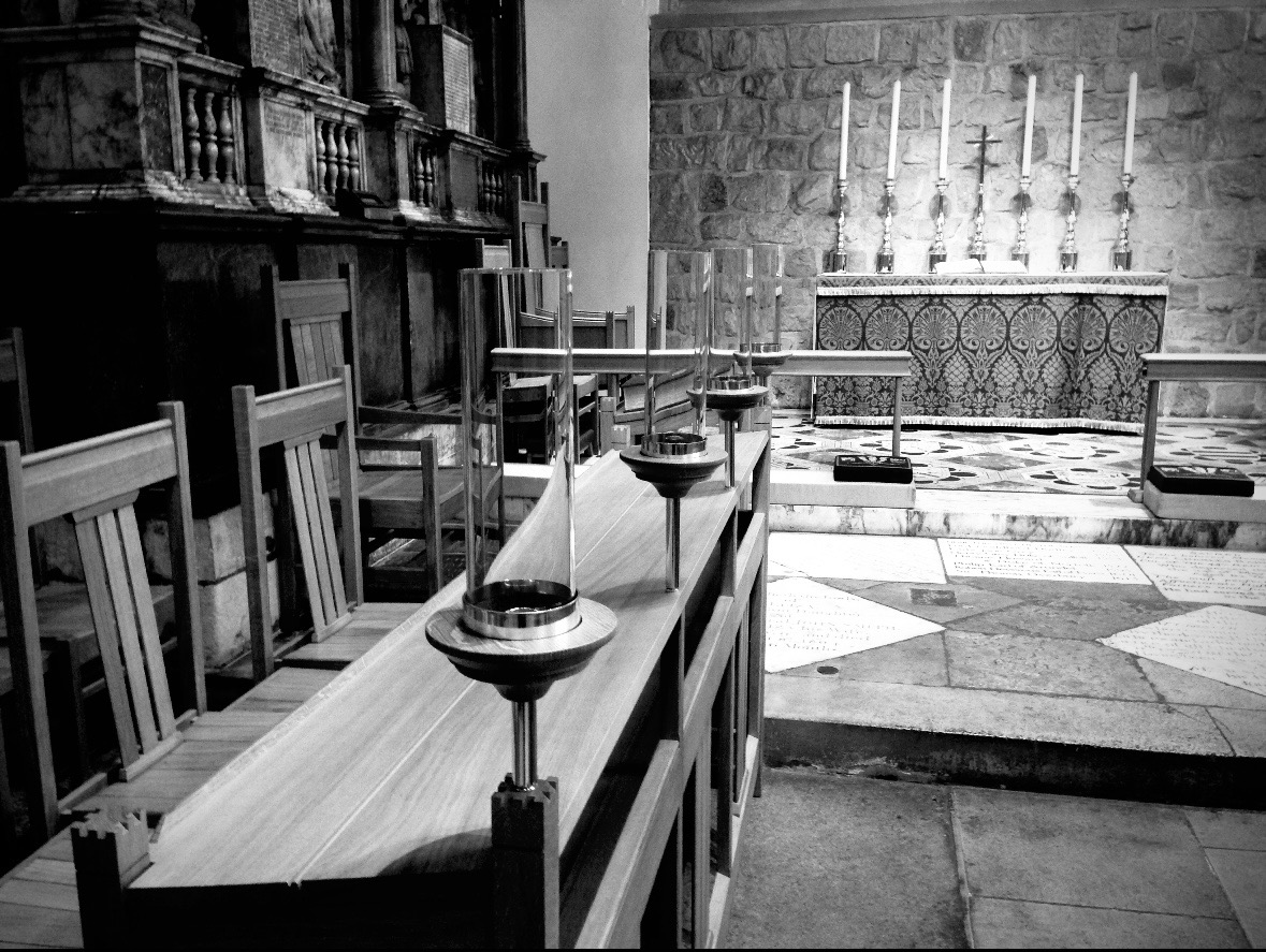 Chapel of St Peter Ad Vincula Choir Stalls monochrome